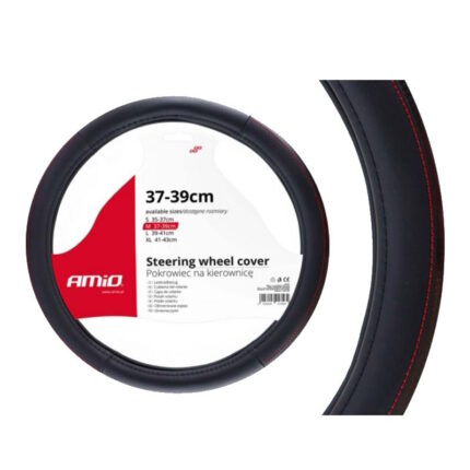 ΚΑΛΥΜΜΑ ΤΙΜΟΝΙΟΥ 37/39CM SWC-28 ΜΑΥΡΟ ΜΕ ΚΟΚΚΙΝΗ ΡΑΦΗ