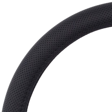 κάλυμμα τιμονιού δερμάτινο σε μαύρο χρώμα διάσταση 38 εκατοστών εικόνα 4