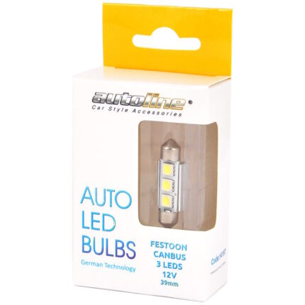 λάμπες λεντ Festoon 12v Canbus 39mm εικόνα 2